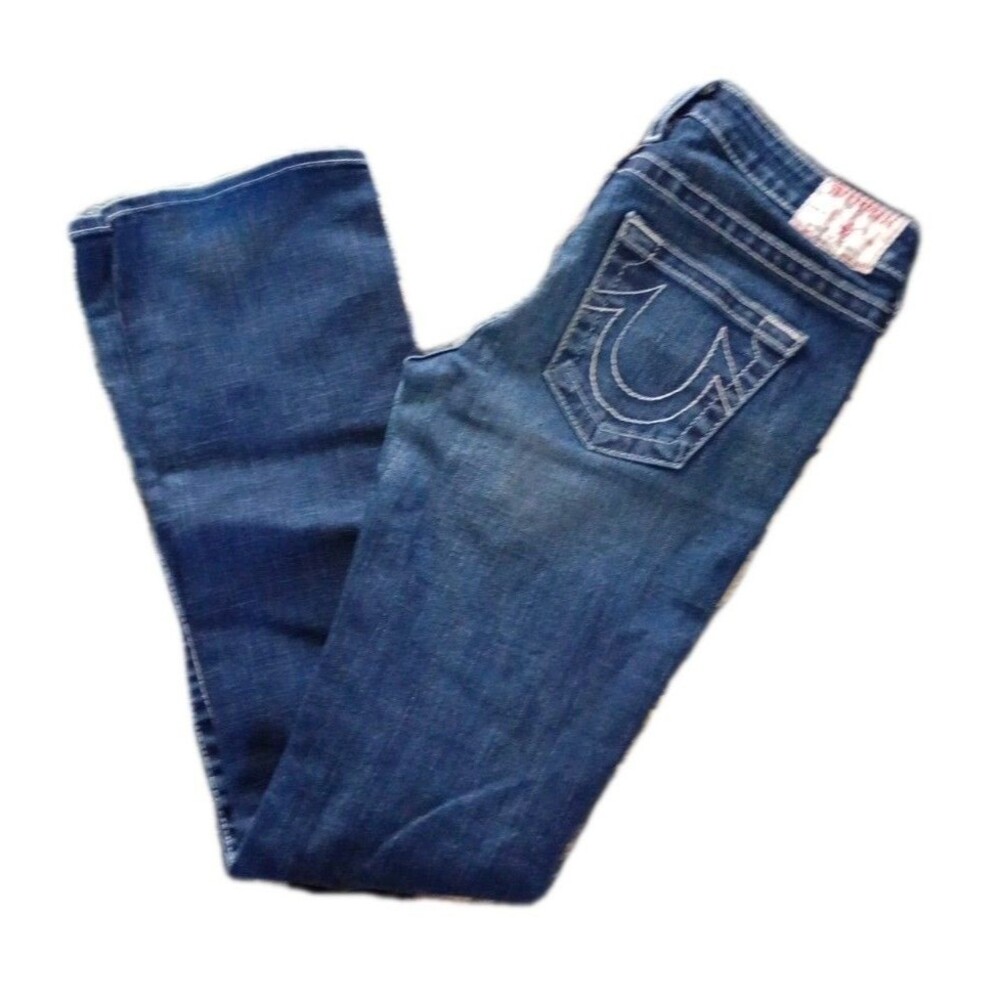 True Religion Women Blue Jeans World Tour Johnny size 29 Preppy Designer Casual